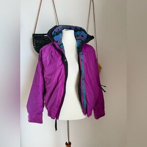 Vintage Columbia Bugaboo Purple Puffer Ski Jacket, Size Medium